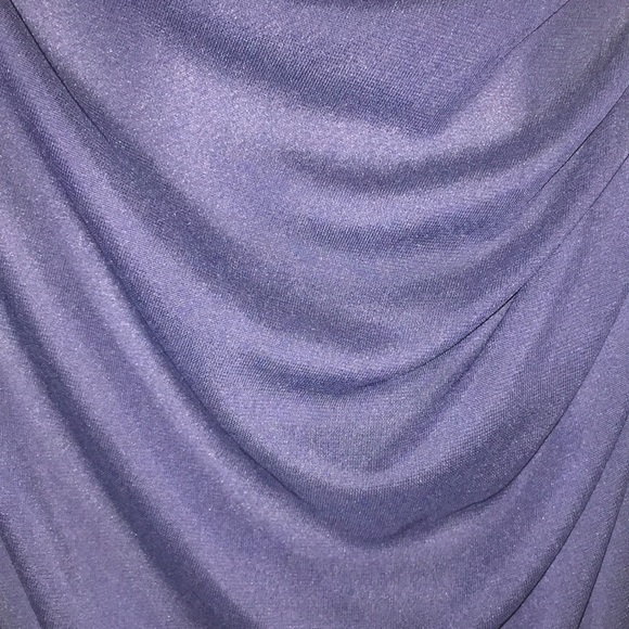 Navy Lace Sequin Prom Dress - Picture 5 of 8